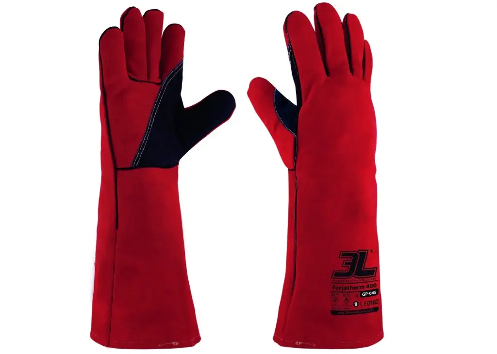 GUANTES FORJA 400 · SOLDADOR · 400MM · 100ºC · CE II CAT | PACK 12 PARES