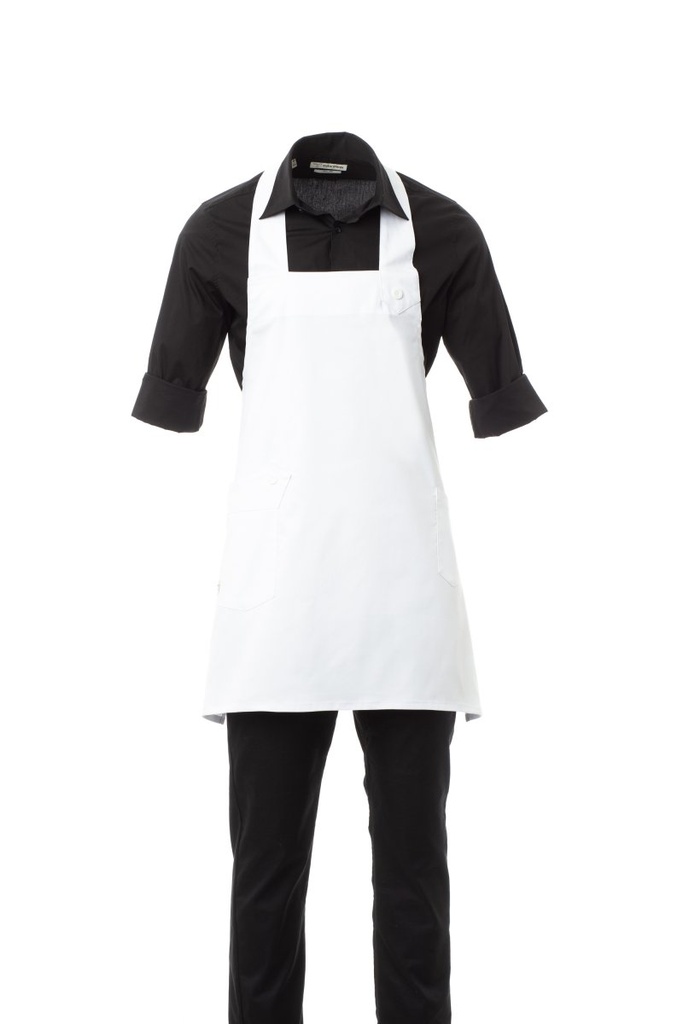 DELANTAL BRASSERIE · ELASTICO/STRETCH · BOLSILLO · COOLMAX · 80X70CM · CE I CAT | PACK 5 UNIDADES