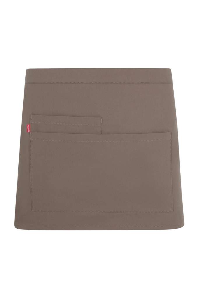 DELANTAL CORTO 404224 NOUGAT · ORGANICO · HIDROFUGADO · 39CM X 80,5CM