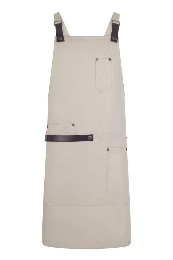 DELANTAL PETO 404215 MEZCAL · 4 BOLSILLOS · ORGANICO URBANO ·  HIDROFUGADO · 81CM X 80CM