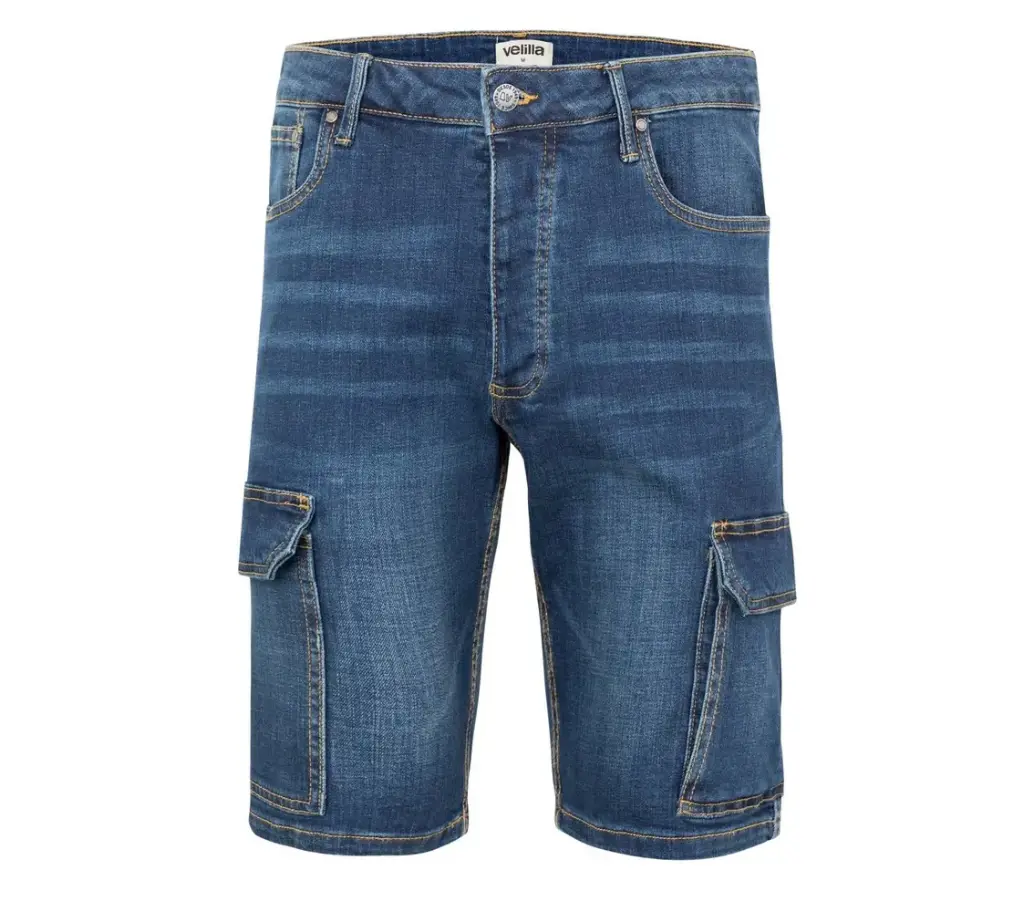 BERMUDA VAQUERA 103017S Denim · CARGO · ELASTICO/STRETCH