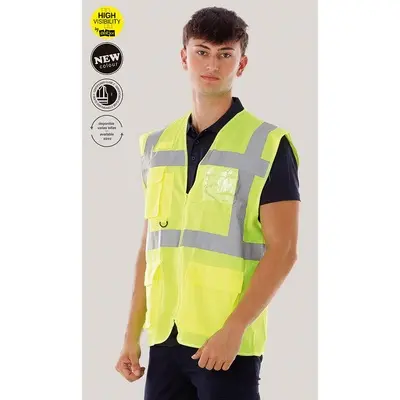 CHALECO SAN DIEGO · CIERRE CREMALLERA · TIPO INGENIERO · TEJIDO REJILLA · AV · CE II CAT