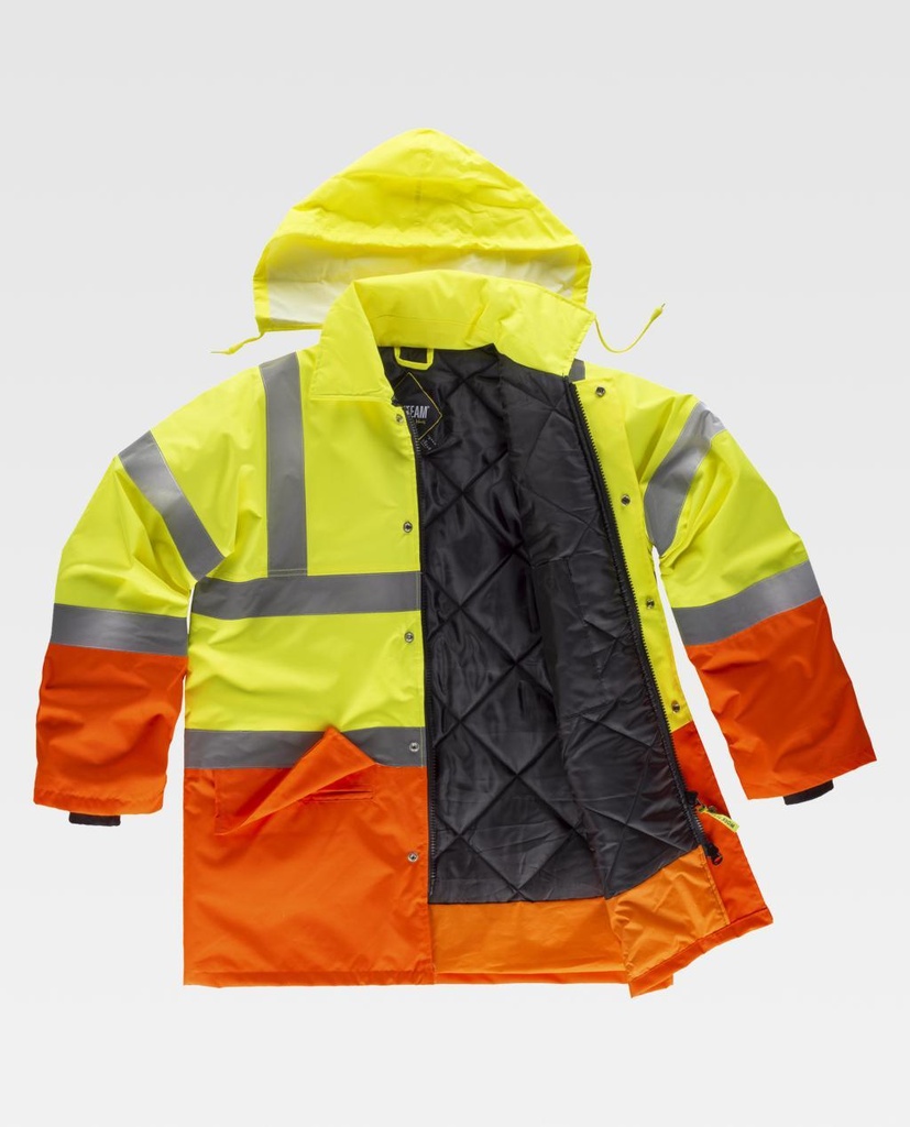 PARKA C3716 FLUOR · ACOLCHADO · IMPERMEABLE [3/4] · AV · CE II CAT