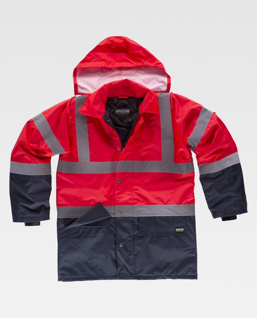 PARKA C3717 FLUOR · ACOLCHADO · IMPERMEABLE [3/4] · AV · CE II CAT