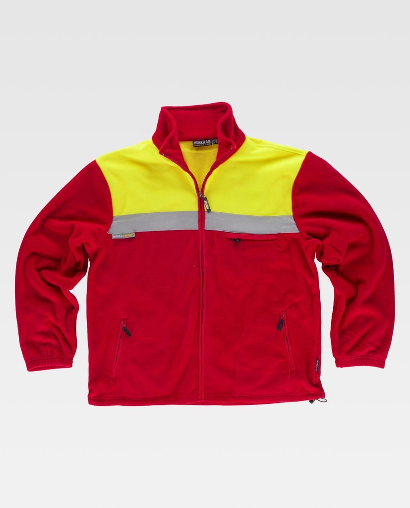 CHAQUETA POLAR C4030 FLUOR BICOLOR · [260g]