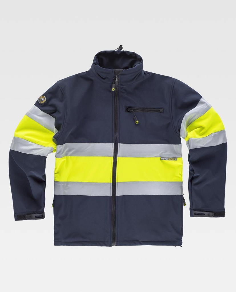 SOFTSHELL S9520 FLUOR · BICOLOR · HIDROFUGADO · AV · CE II CAT