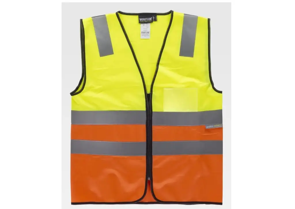 CHALECO C3616 FLUOR · BICOLOR · CIERRE CREMALLERA · AV · CE II CAT