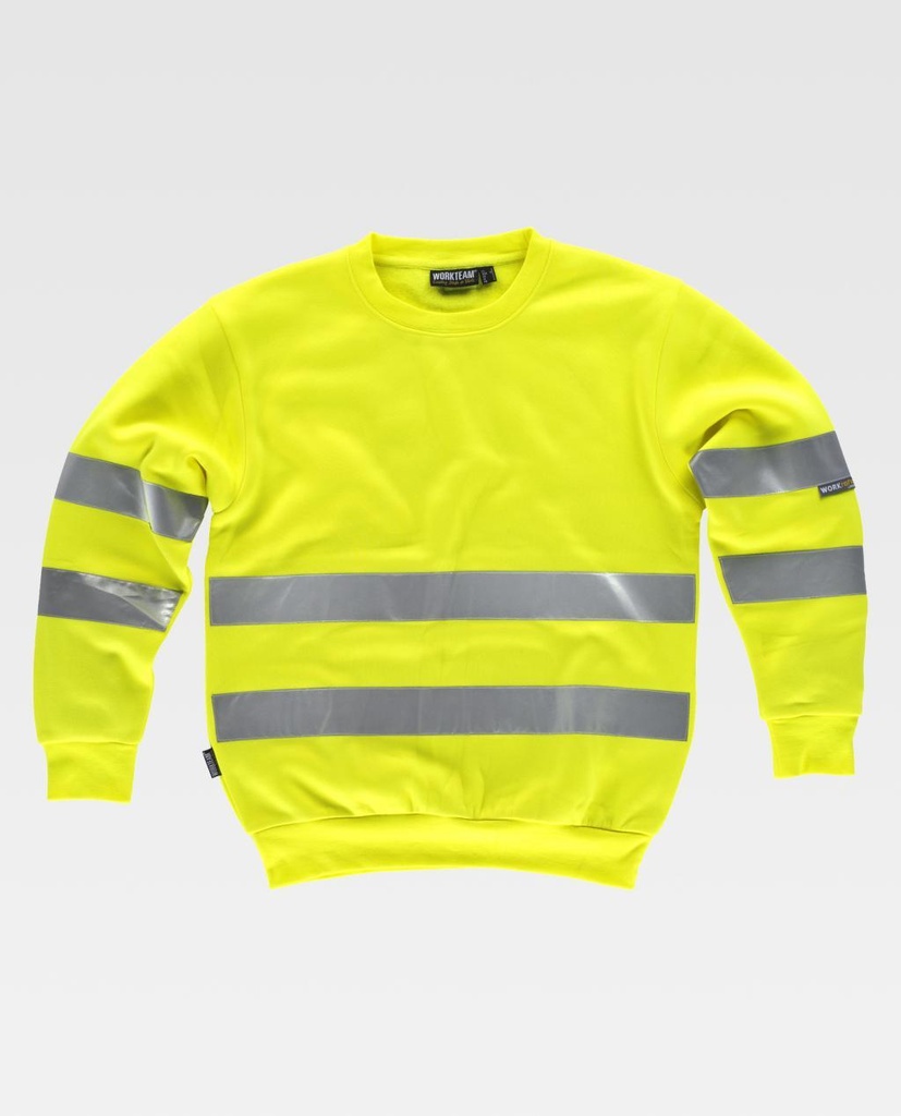 SUDADERA C9030 FLUOR · CUELLO REDONDO · AMBIENTES FRIOS -5ºC  · AV · CE II CAT · [280g]