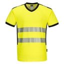 CAMISETA PW310 PW3 · MC · CUELLO V · ALGODON · BANDAS SEGMENTADAS · PROTECCION SOLAR >40ºC · TEJIDO MALLA EN AXILAS · 50 LAVADOS · AV · CE II CAT · [175g]