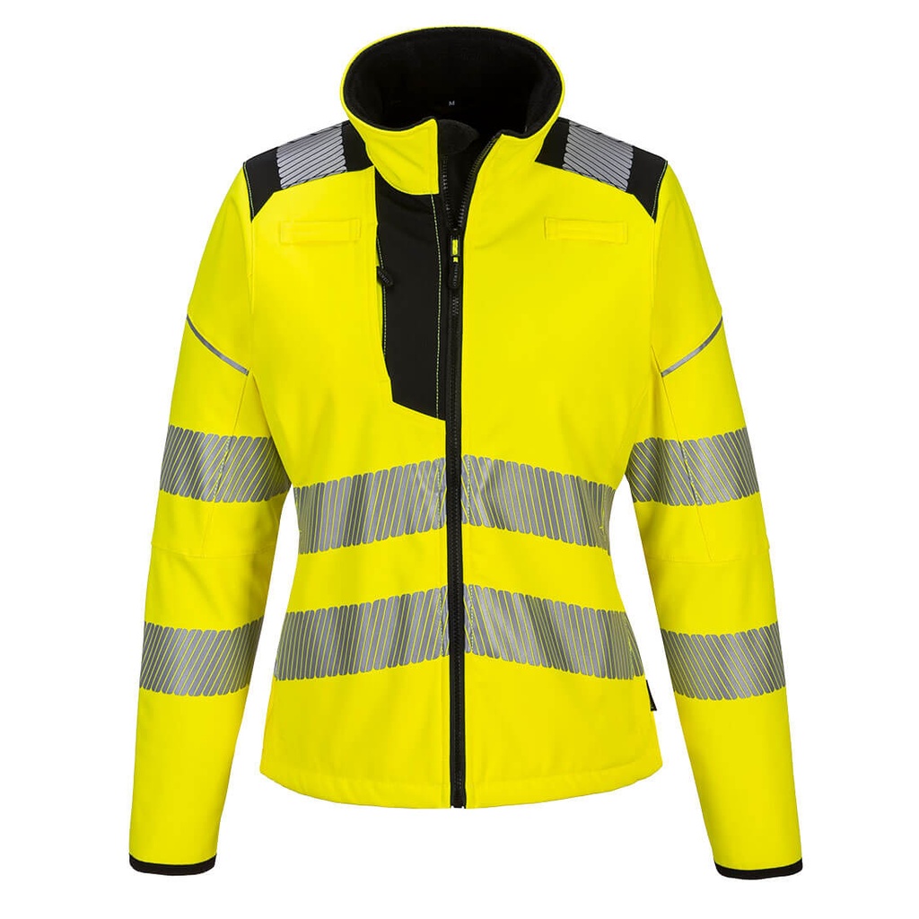 SOFTSHELL PW381 PW3 · MUJER · Texpel™ Splash WATERPROOF [WP8-MVP3] · BANDA SEGMENTADA · PROTEC. SOLAR >40ºC · 50 LAVADOS · AV · CE II CAT