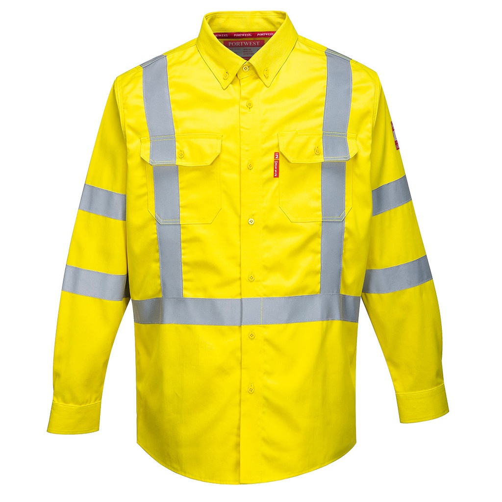 CAMISA FR95 · ML · IGNIFUGO · ARCO ELECTRICO · ASTM · PROTEC. SOLAR >40ºC · AV · CE III CAT (S)