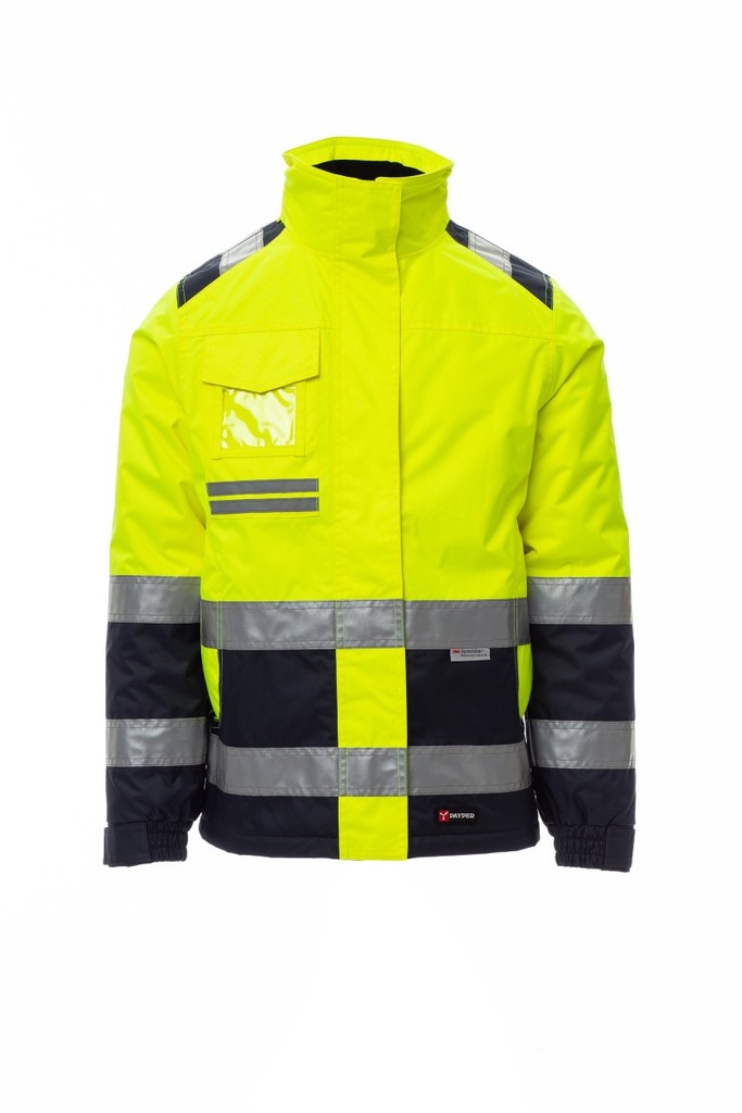 CHAQUETA HISPEED LADY · BICOLOR · IMPERMEABLE [3/4] · CORTAVIENTOS · AMBIENTES FRIOS -5ºC  · CAPUCHA PLEGABLE · AV · CE II CAT