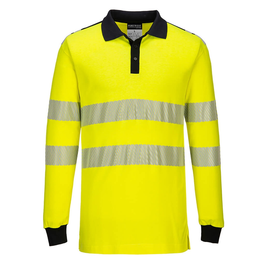 POLO FR702 · ML · IGNIFUGO · ANTIESTATICO · ARCO ELECTRICO · AV · [210g] (AMARILLO FLUOR, S)