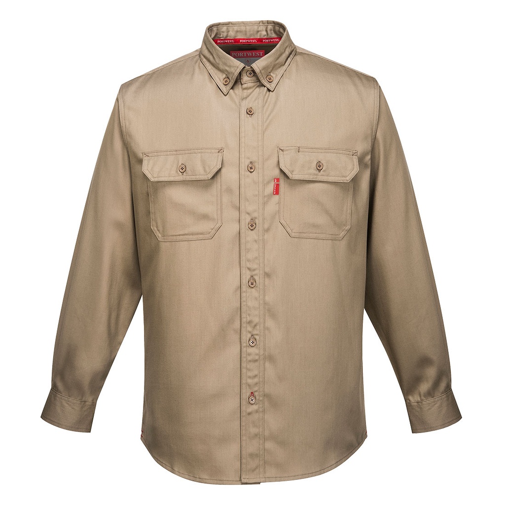 CAMISA FR89 · ML · BOLSILLOS · IGNIFUGO · ARCO ELECTRICO · NFPA · ASTM · CE III CAT