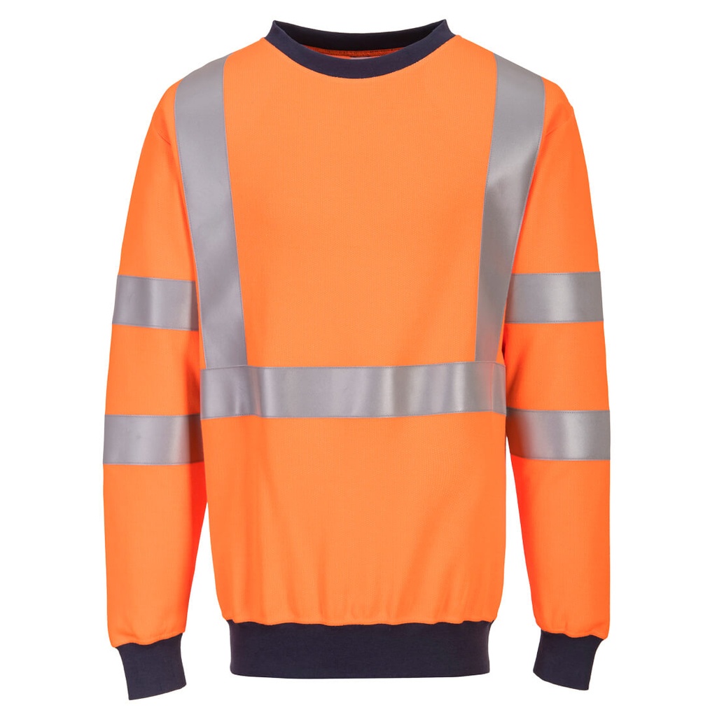SUDADERA INHERENTE FR703 MODAFLAME HVO · IGNIFUGO · ANTIESTETICO · ARCO ELECTRICO · ATEX · PROTECCION SOLAR >40ºC · AV · CE III CAT · [300g]