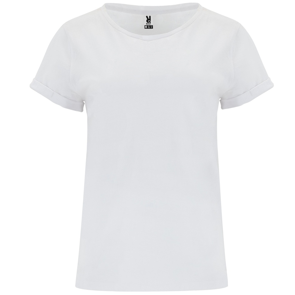 CAMISETA CIES MUJER · MC · CORTE HOLGADO · 100% ALGODON · [165g] (BLANCO, S)