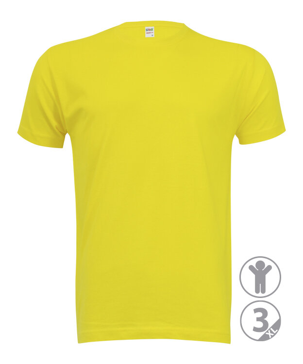 CAMISETA PREMIUM · MC · 100% ALGODON · [160g] (AMARILLO, XS)
