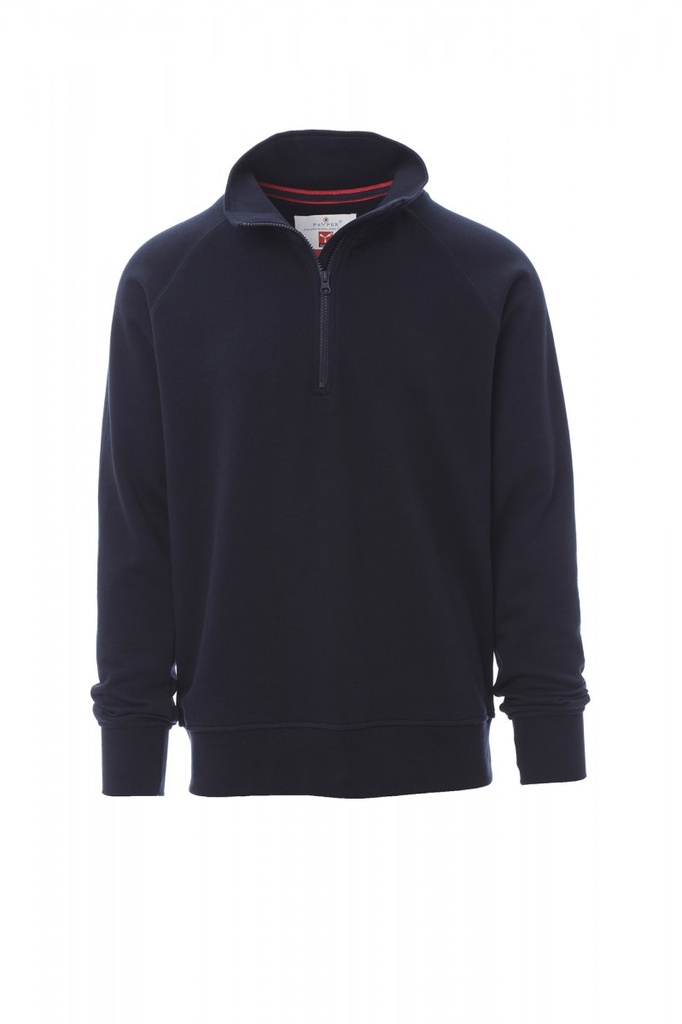 SUDADERA AUSTIN · MEDIA CREMALLERA · 100% ALGODON · [330g] (AZUL MARINO, XS)