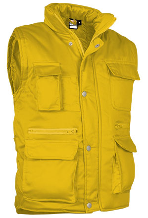 CHALECO REPORTER · MULTIBOLSILLOS · ACOLCHADO