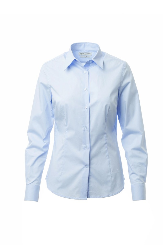 CAMISA FLORENTIA LADY · ML · STRETCH/ELASTICA (AZUL PLACIDO, L-46 (E42) MC)