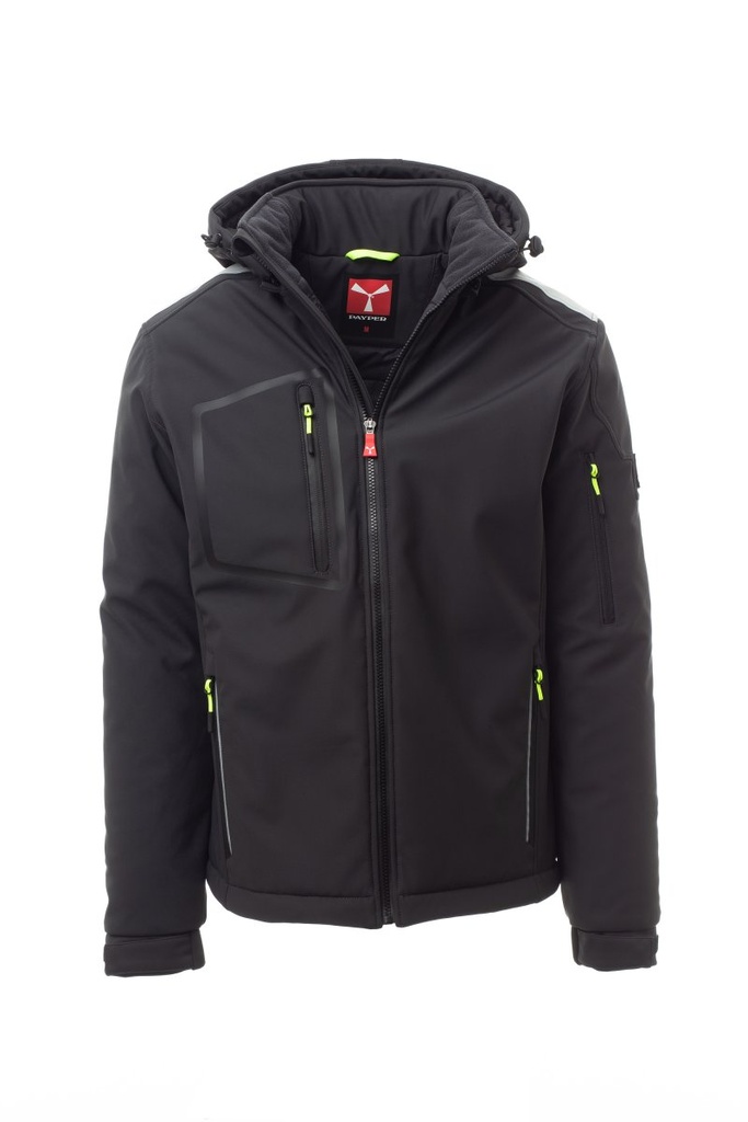 SOFTSHELL STREAM PAD · WATERPROOF · 3 CAPAS · INSULATED 3 · CE II CAT · AMBIENTES FRIOS -5ºC (ANTRACITA/NEGRO, XXS)