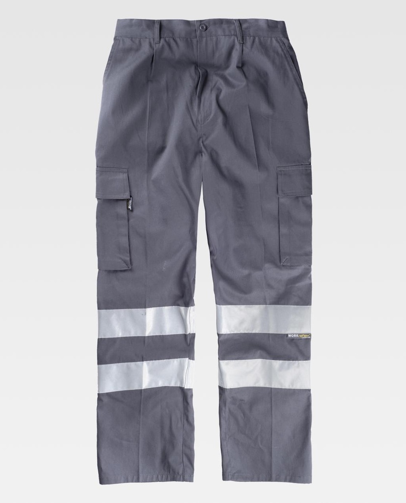 PANTALON B1447 · CARGO · 100% ALGODON · VR (GRIS, 38)