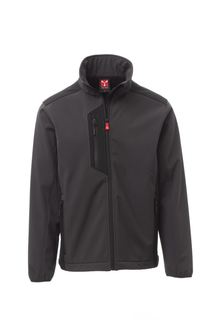 SOFTSHELL GALWAY · WATERPROOF · ELASTICO/STRETCH · CORTAVIENTOS · 3 CAPAS · CE I CAT