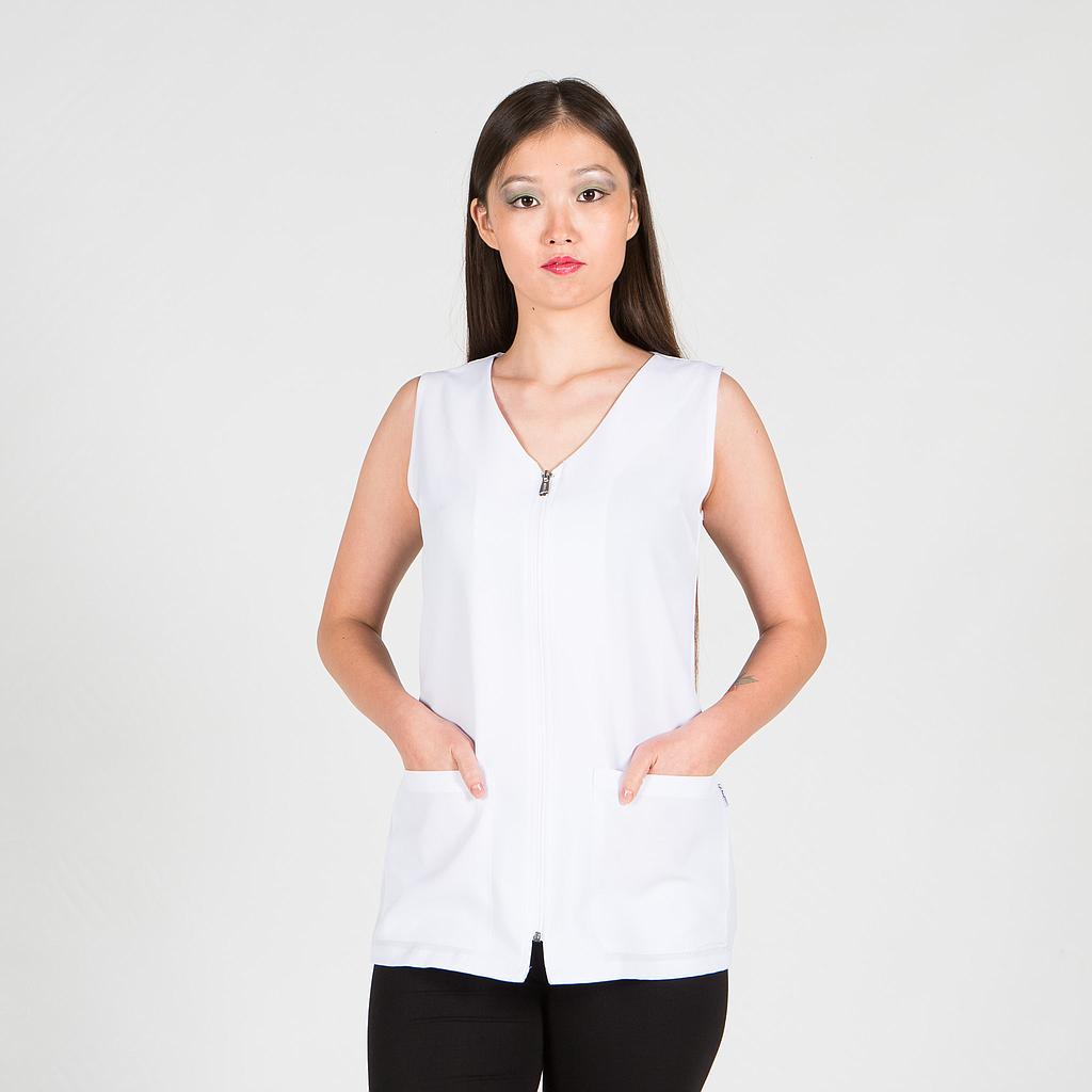 BATA CORTA ANTARTIDA MUJER · CREMALLERA (BLANCO, XS)
