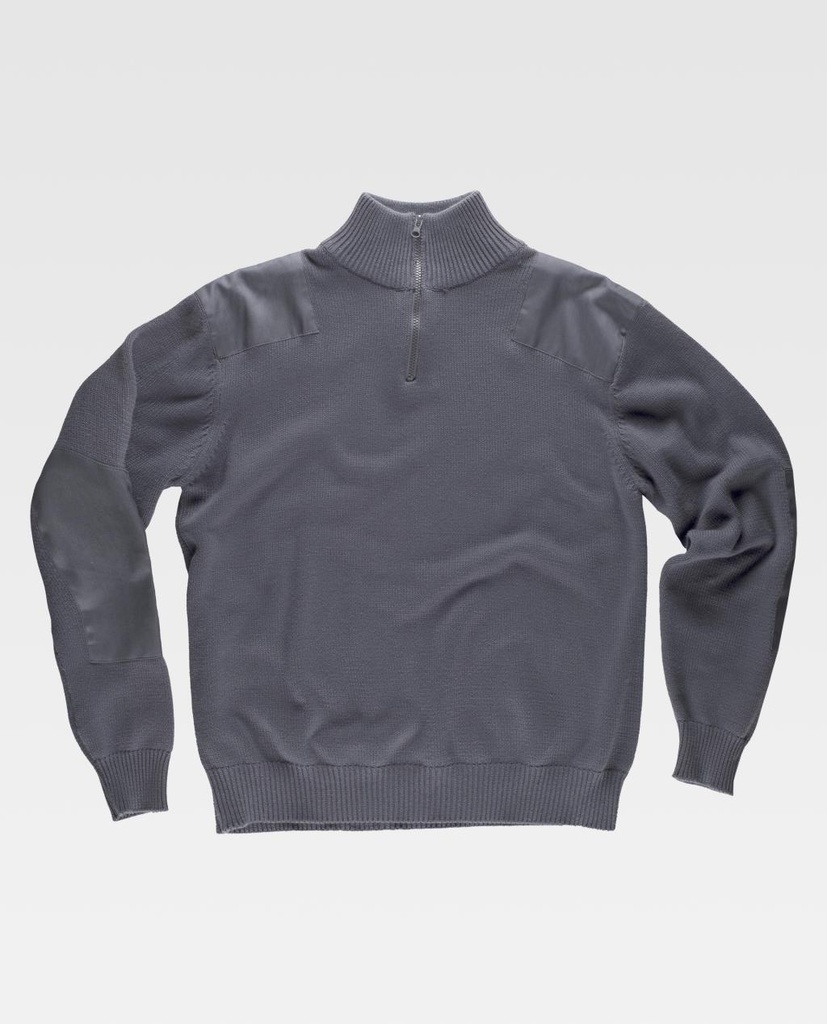 JERSEY S5501 · PUNTO GRUESO · MEDIA CREMALLERA · REFUERZOS HOMBROS Y CODOS