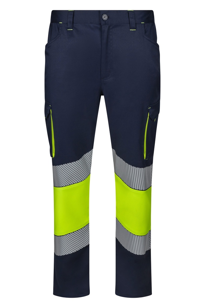 PANTALON 303008S · BICOLOR · MULTIBOLSILLOS · ELASTICO/STRETCH · BANDAS SEGMENTADAS · AV · CE II CAT