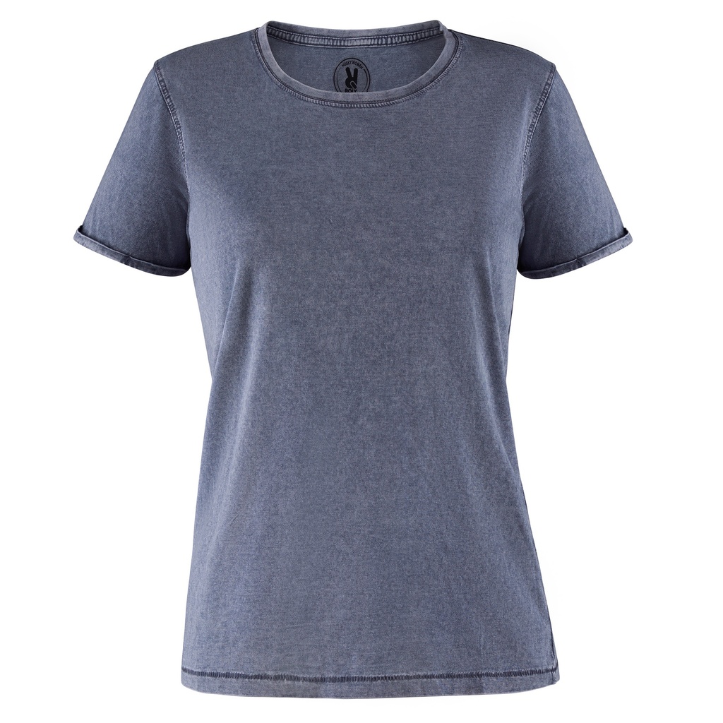 CAMISETA HUSKY WOMAN · MC · EFECTO JEANS · 100% ALGODON · [160g]