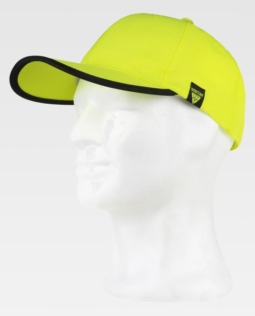 GORRA WFA907 (AMARILLO FLUOR/NEGRO)