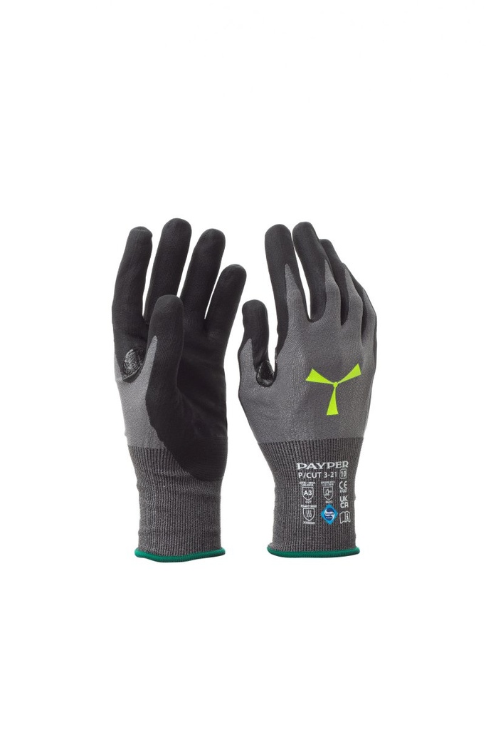 GUANTES P/CUT 3-21 · TOUCH · ANTI CORTE GRADO C · GALGA 21 | PACK 12 PARES (L-9)