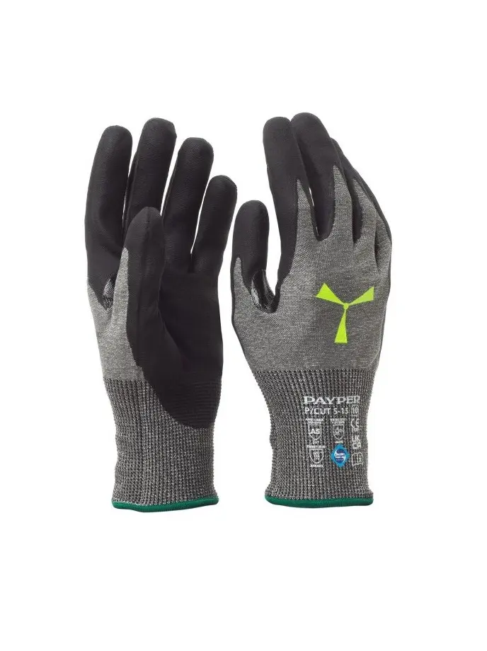 GUANTES P/CUT 5-15 · TOUCH · ANTI CORTE GRADO E · GALGA 15 | PACK 12 PARES
