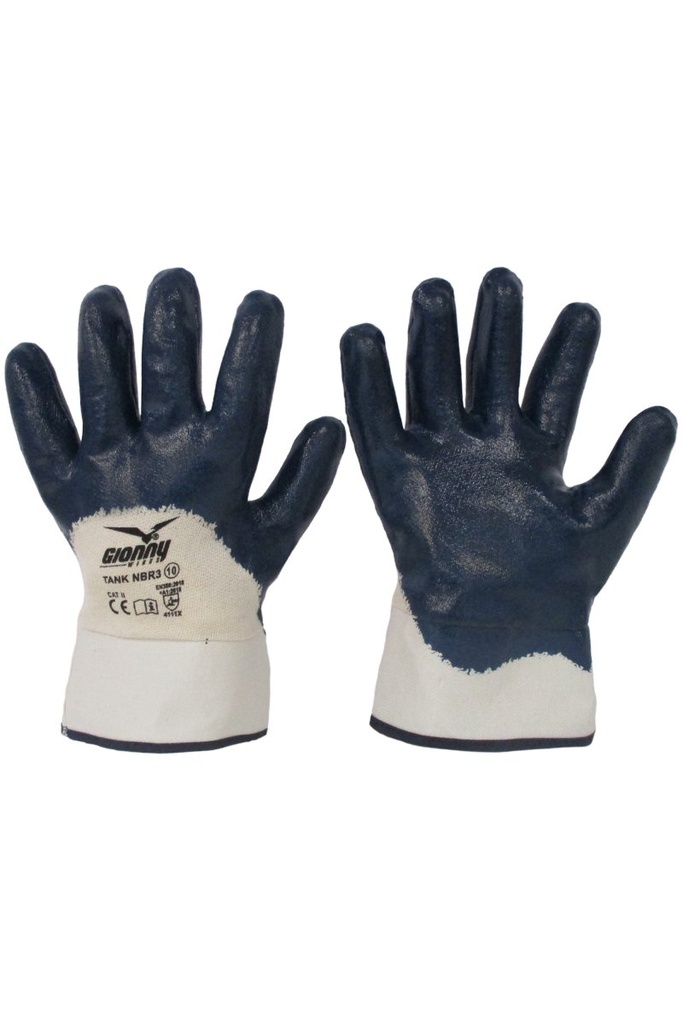 GUANTES TANK NBR3 · DORSAL VENTILADO · PUÑO LARGO | PACK 12 PARES