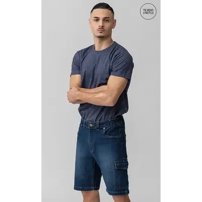 BERMUDA VAQUERA ALBION · CARGO · ELASTICO/STRETCH · TRIPLE COSTURA