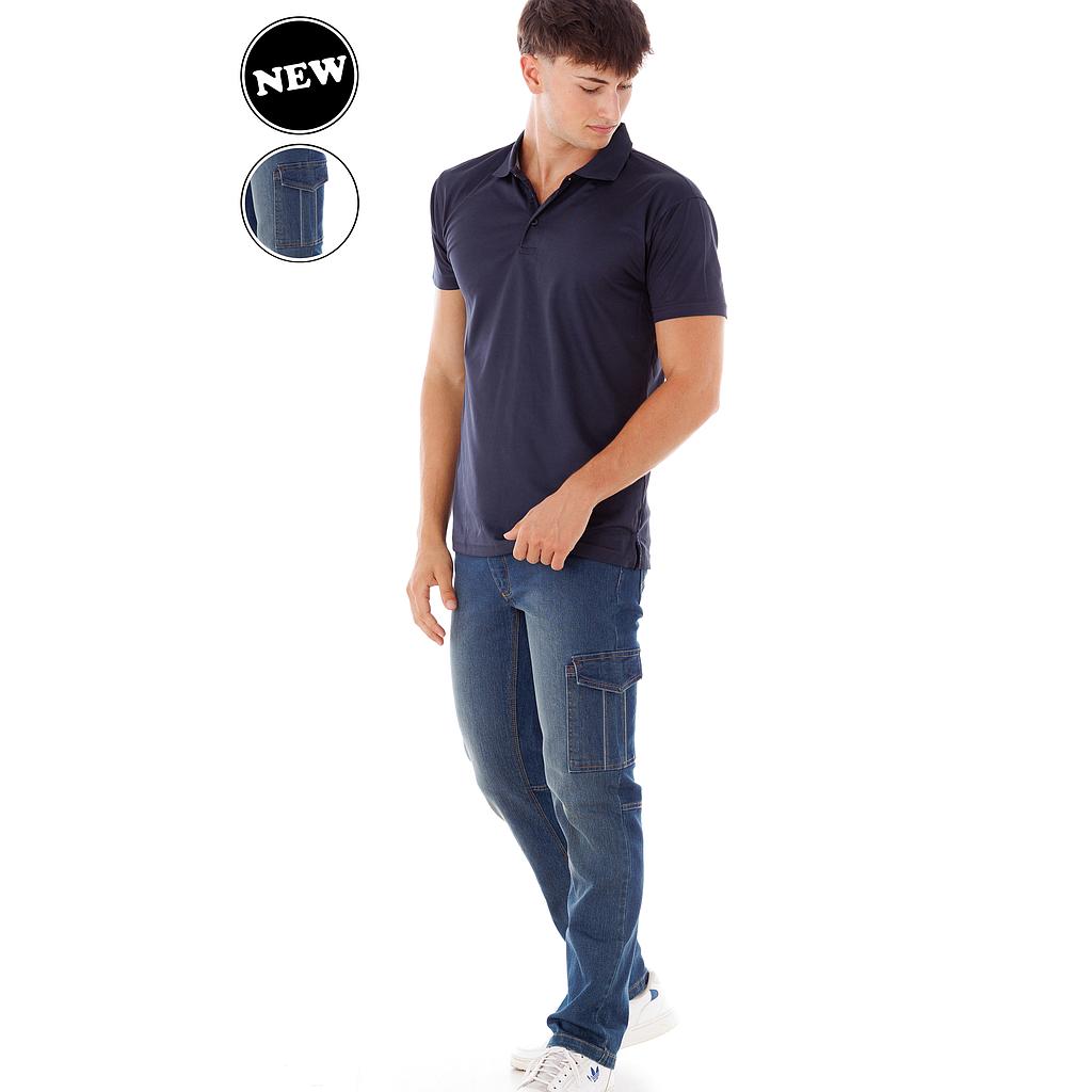 PANTALON VAQUERO AUSTIN · MULTIBOLSILLOS · ELASTICO/STRETCH · TRIPLE COSTURA