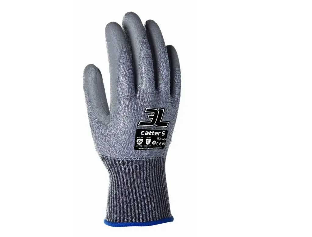 GUANTE CATTER-5 ANTICORTE GRADO E · SIN COSTURAS · GALGA 13 | PACK 12 PARES