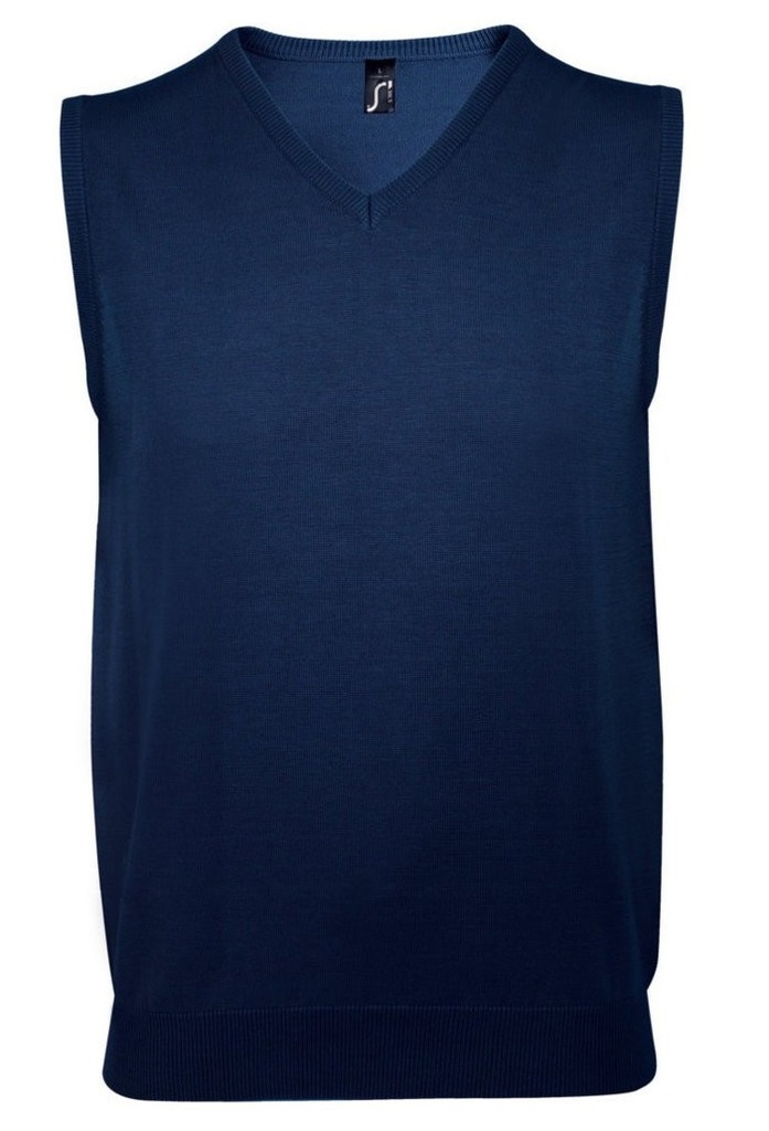 CHALECO GENTLEMEN · UNISEX · CUELLO V · PUNTO FINO