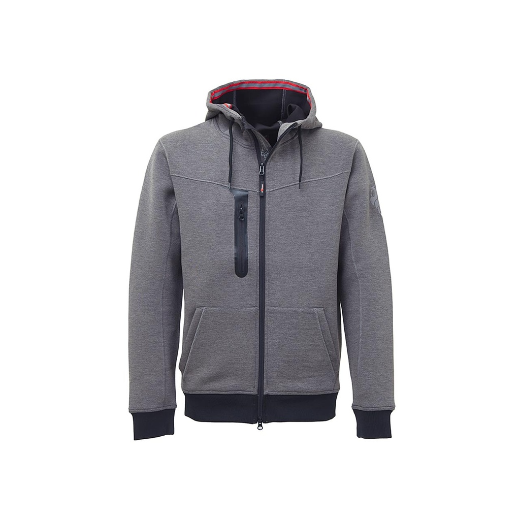 SUDADERA TASTY · ELASTICO/STRETCH · CREMALLERA ENTERA · CAPUCHA · [330g] (GREY METEORITE, S)