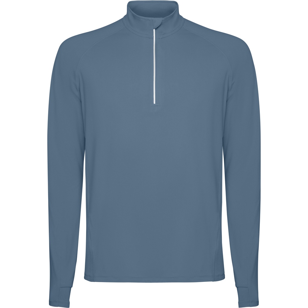 SUDADERA TECNICA ESTAMBUL · MEDIA CREMALLERA · ELASTICO/STRETCH · ECO · [200g] (AZUL TORMENTA, S)