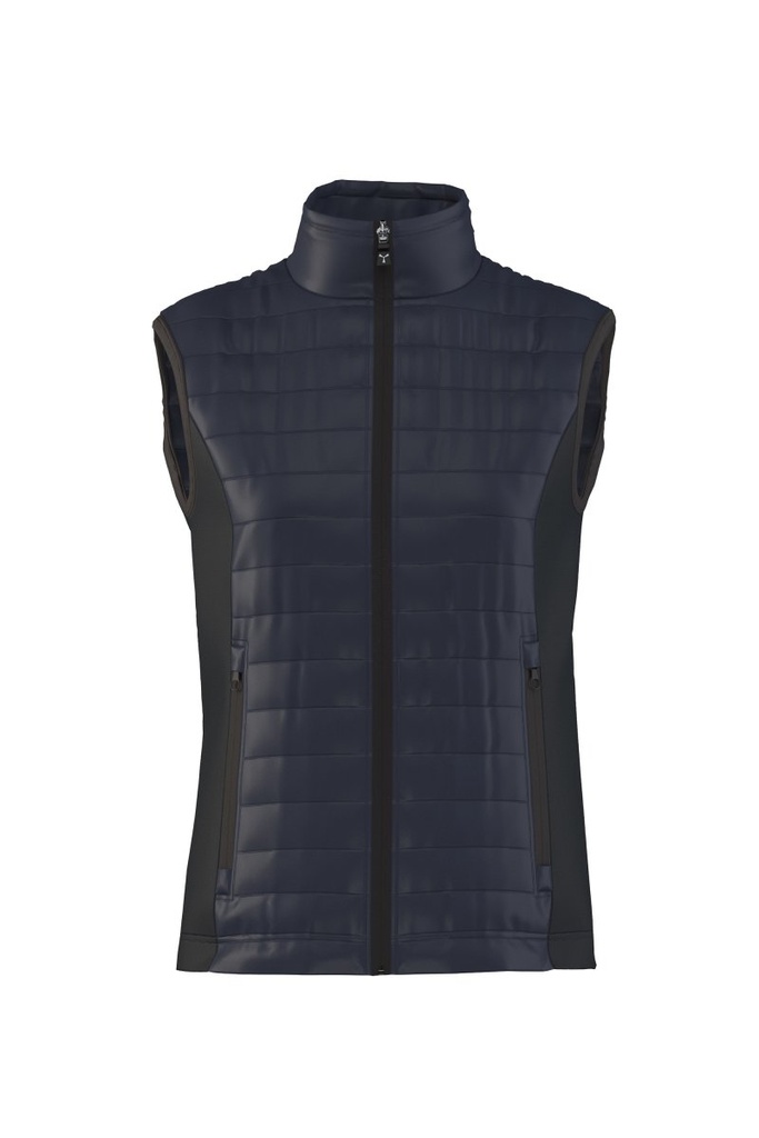 CHALECO SUBWAY LADY · ACOLCHADO · COSTADOS SOFTSHELL · CORTAVIENTOS · INSULATED 1 (AZUL MARINO/NEGRO, S)
