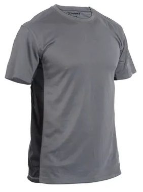 CAMISETA TECNICA JET · BICOLOR · [170g] (GRIS/NEGRO, XS)
