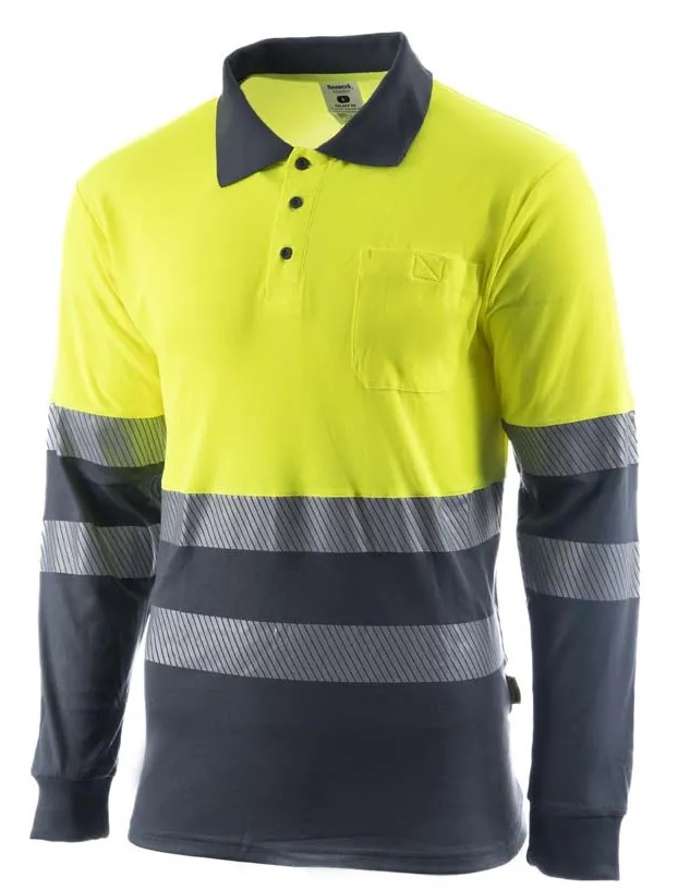 POLO GALAXY · ML · BICOLOR · ALGODON · BOLSILLO · BANDAS SEGMENTADAS · AIREADOR AXILA · AV · CE II CAT · [150g]