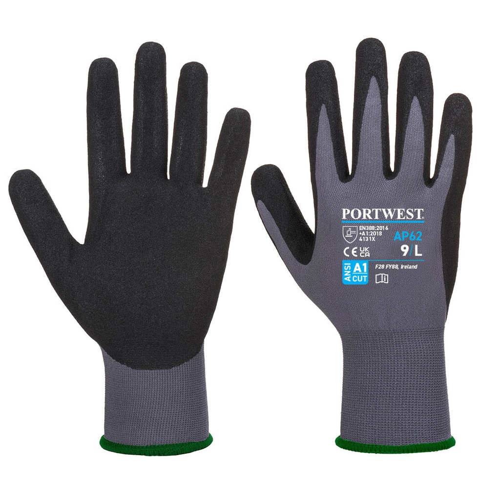 GUANTES AP62 · DEMIFLEX AQUA · REPELE LIQUIDOS · GALGA 15 | PACK 12 PARES
