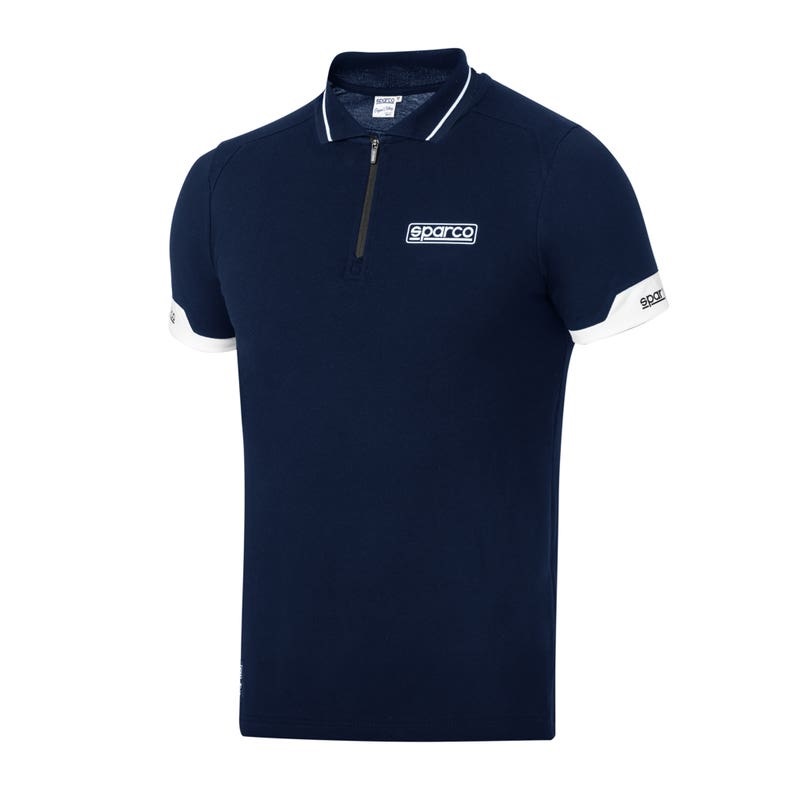 POLO ZIP MAN SPARCO LIFESTYLE · MC · MEDIA CREMALLERA · ELASTICO/STRETCH · 93% POLIAMIDA