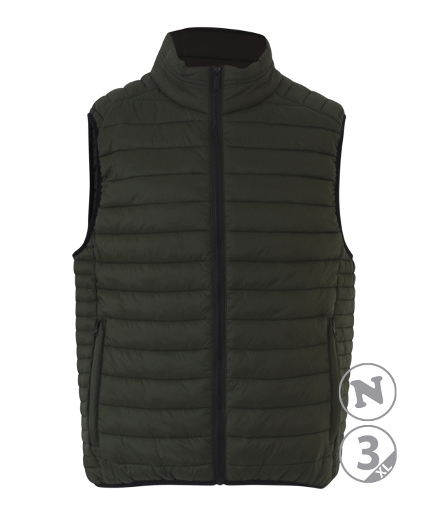 CHALECO VERMOUNT · UNISEX · ACOLCHADO LIGERO · ECO (GRIS OSCURO, S)