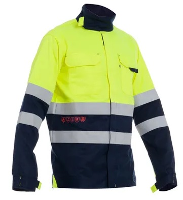 CHAQUETA STRING INHERENTE IGNIFUGO · ANTIESTATICO · ARCO ELECTRICO · AV · CE III CAT