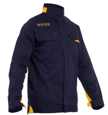 CHAQUETA FUZZ FR SOLDADOR · IGNIFUGO · ANTIESTATICO · ARCO ELECTRICO · CE III CAT