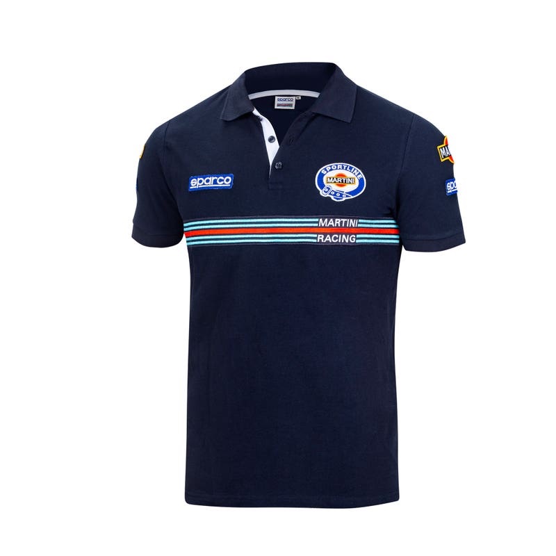POLO REPLICA PATCHES MARTINI RACING · MC · 100% ALGODON · [200g]